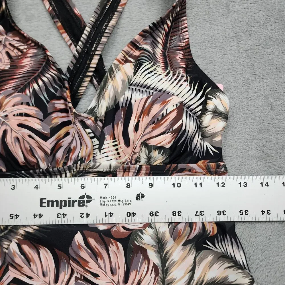 Hurley Womens S One Piece Swimsuit Floral Design NWT Beach Pool Summer Style